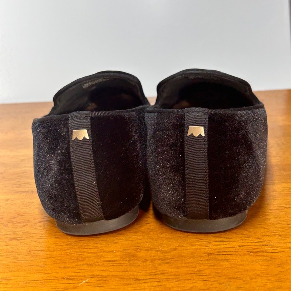 Birdies The Starling Black Velvet Loafers Flats Slip On Shoes Women Size 7.5 - Picture 4 of 8